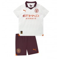 Manchester City Fotballklær Bortedraktsett Barn 2023-24 Kortermet (+ korte bukser)